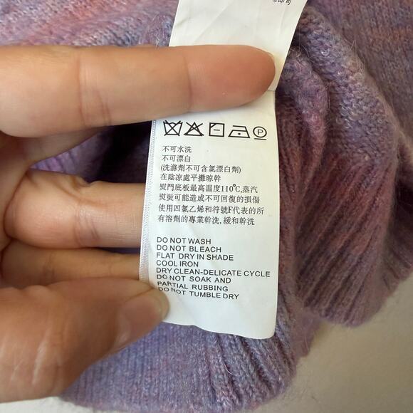 BOY London Purple Gradient Logo Knit Sweater Size M - Picture 7 of 9